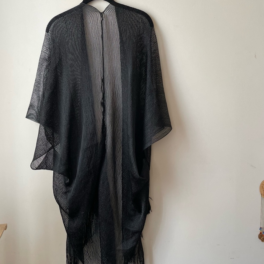 Boohoo Mesh and Sparkly Draped Festival/ Beach Coverup: One Size
